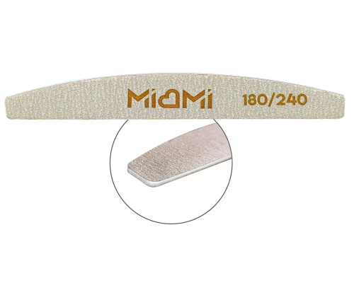 Пилка для ногтей MIAMI Half TITAN 180/240