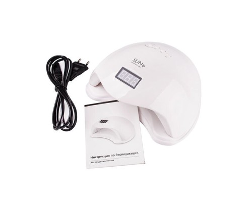Лампа для манікюру біла LED+UV SUN 5 White 48W серія Економ (14 днів гарантії)
