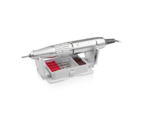 Фрезер для манікюру BUCOS Nail Drill X3 PRO WHITE PEARL (65W/35000 об.)+ український посібник гар.12