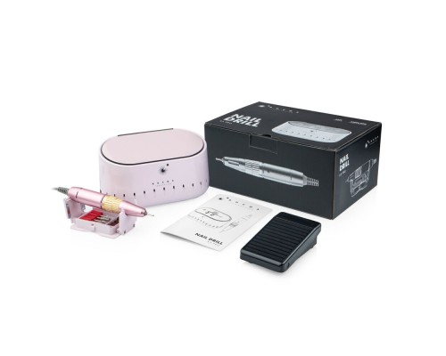 Фрезер для манікюру BUCOS Nail Drill X3 PRO Light Pink (65W/35000 об.)+ український посібник гар.12
