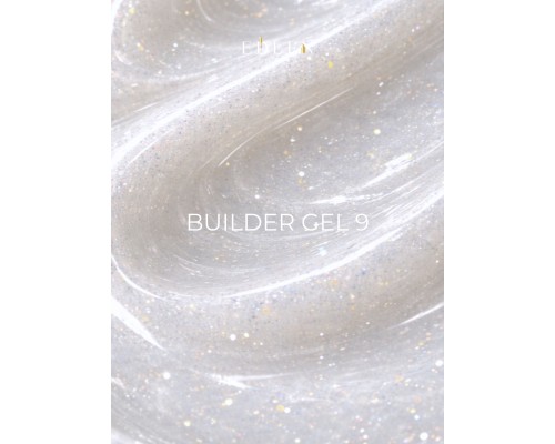 Edlen Builder Gel №09 Shimmer Гель для нарощування (молочний з кольоровими блискітками) 15 мл.