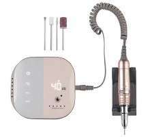 Фрезер для манікюру BUCOS Nail Drill X1 PRO BLUSH PINK (65W/40000 об.)+ український посібник