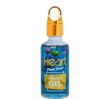 Квіткова олійка для кутикули  HEART, 50ml Vanilla (синя)