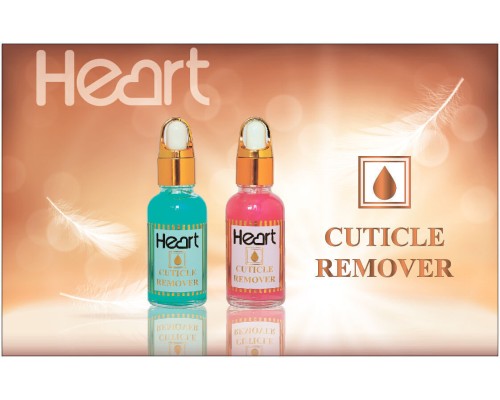 Гель кислотний для видалення кутикули Heart Cuticle Remover 15ml Блакитний