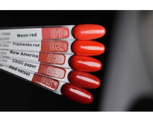 Luma №005 Lipstic tone Red Velvet gel polish 10ml (червона колекція)