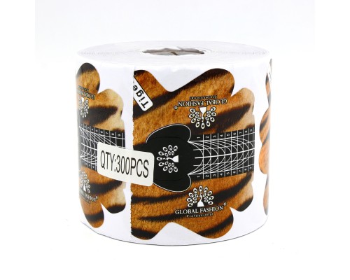 Форми для нарощування нігтів GLOBAL FASHION 30шт/уп. Tiger