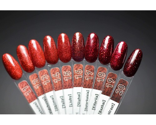 Luma №016 Tone of love [Sluhai] gel polish 10ml (червона колекція) Hema/TPO free