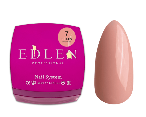 Edlen Builder Gel №07 Гель для нарощування (бежевий) 50 мл