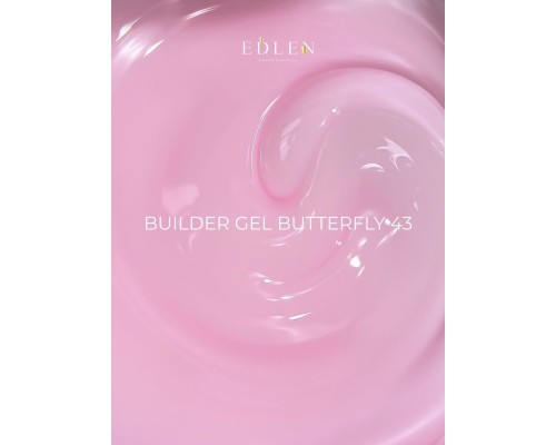 Edlen Builder Gel №43 Butterfly Гель для нарощування (молочно-рожевий) 50 мл