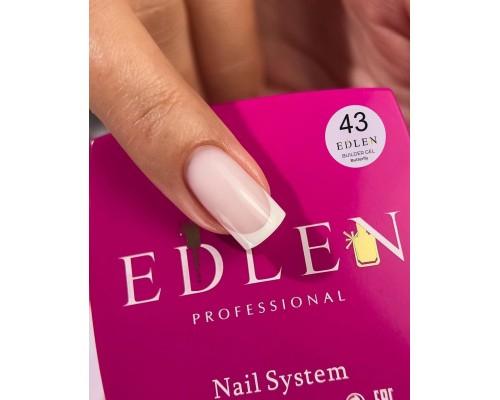 Edlen Builder Gel №43 Butterfly Гель для нарощування (молочно-рожевий) 50 мл