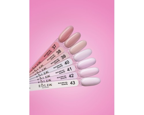 Edlen Builder Gel №43 Butterfly Гель для нарощування (молочно-рожевий) 50 мл