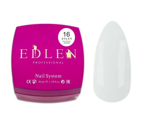 Edlen Builder Gel №16 Lollipop Гель для нарощування (молочний) 50 ml.