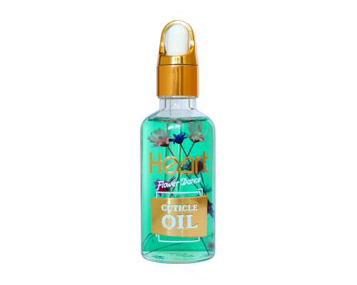 Квіткова олійка для кутикули  HEART, 30ml Exotic Kiwi (Зелена)