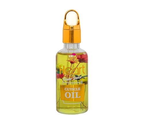 Квіткова олійка для кутикули  HEART, 30ml Wild Citrus (Жовте)