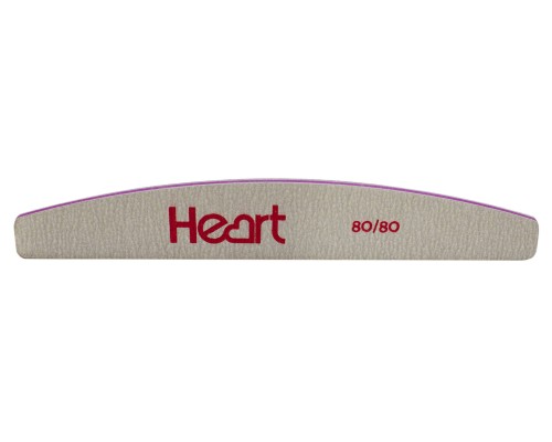 Пилка для нігтів HEART Half 80/80