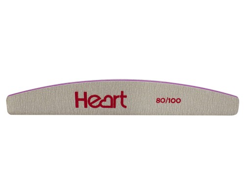 Пилка для нігтів HEART Half 80/100