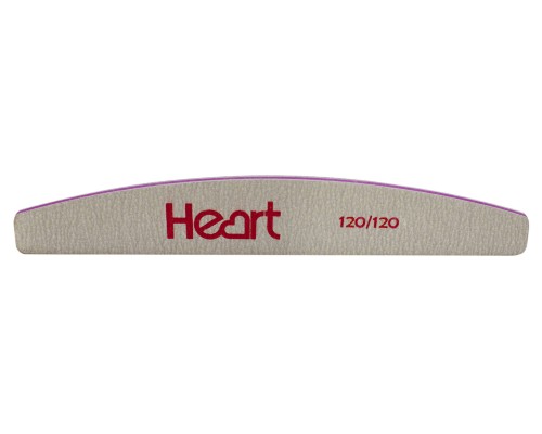 Пилка для нігтів HEART Half 120/120