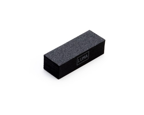 Luma баф  для нігтів 80/100/100 (чорний колір, 3х сторонній)