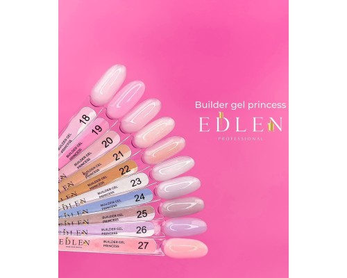 Edlen Builder Gel №21 Princess Гель для нарощування (теплий бежевий з шимером) 50 мл