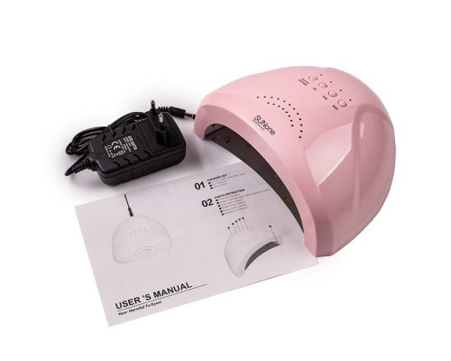 LED+UV SUN ONE Pastel PINK 48W лампа світло-рожева