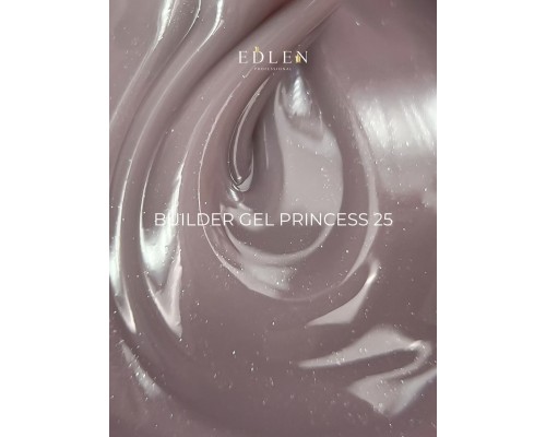 Edlen Builder Gel №25 Princess Гель для нарощування (насичений бузковий з шимером) 15 мл