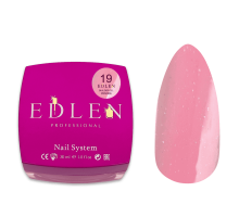 Edlen Builder Gel №19 Princess Гель для нарощування (яскравий рожевий з шимером) 30 мл