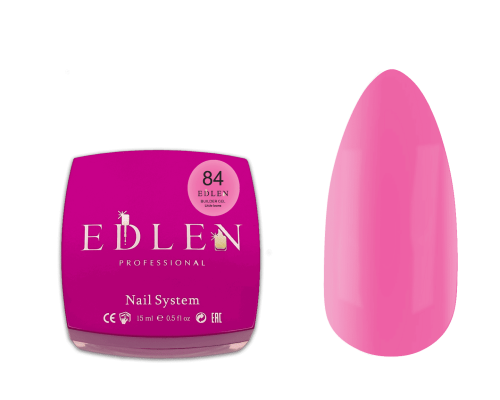 Edlen Builder gel №84 Little bows Гель для нарощування рожевий 15 мл
