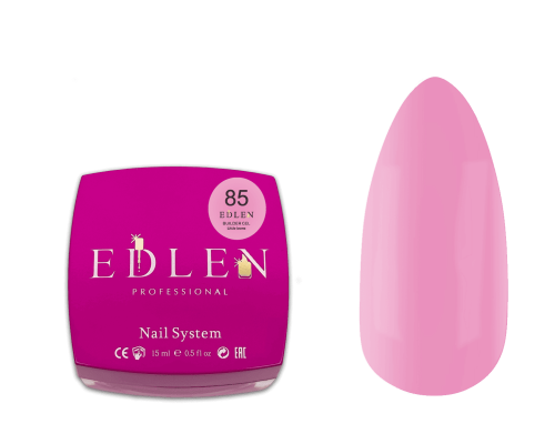Edlen Builder gel №85 Little bows Гель для нарощування ніжно-рожевий 15 мл