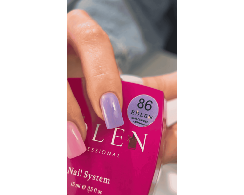 Edlen Builder gel №86 Little bows Гель для нарощування (лавандовий) 15 мл