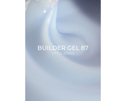 Edlen Builder gel №87 Little bows Гель для нарощування ніжно-блакитний 15 мл