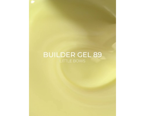 Edlen Builder gel №89 Little bows Гель для нарощування лимонний 15 мл