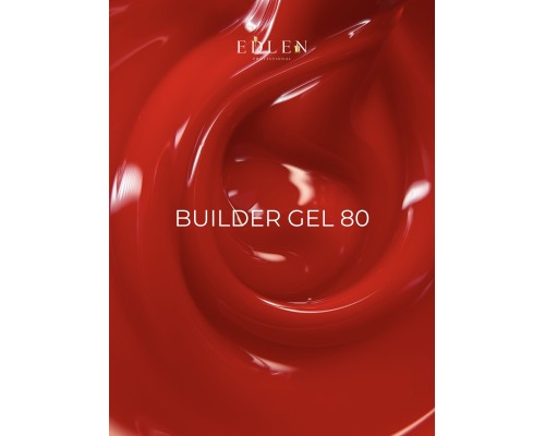 Edlen Builder Gel №80 Love in Lviv Гель для нарощування (червоний) 15 мл