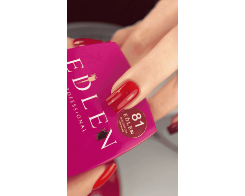 Edlen Builder Gel №81 Love in Lviv Гель для нарощування (червоний) 15 мл
