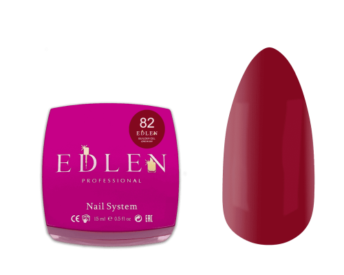 Edlen Builder Gel №82 Love in Lviv Гель для нарощування (червоний) 15 мл