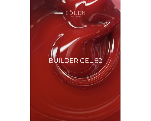 Edlen Builder Gel №82 Love in Lviv Гель для нарощування (червоний) 15 мл