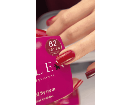 Edlen Builder Gel №82 Love in Lviv Гель для нарощування (червоний) 15 мл