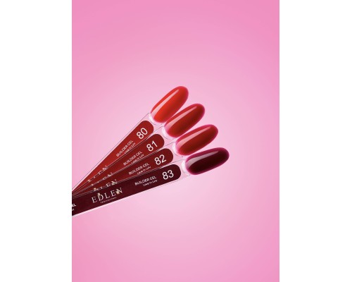 Edlen Builder Gel №82 Love in Lviv Гель для нарощування (червоний) 15 мл